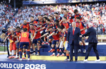 trump gatecrashes spains world cup celebrations